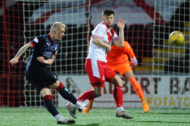 Airdrie and Falkirk in action at the Penny Cars Stadium (Pic by Michael Gillen)