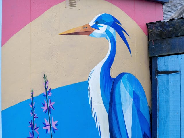 The colourful murals are brightening up the area around Lock 16.