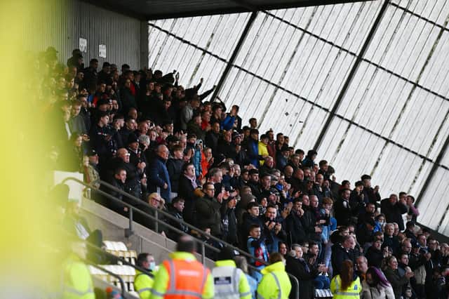 Falkirk fans (Pic Michael Gillen)