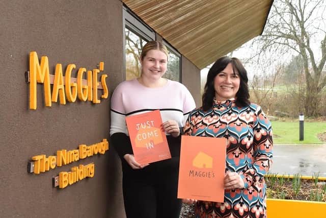 Pictured (left to right): Carrigan Kerr, Fundraiser Manager, and Cristina Pouso, Centre Fundraising Manager, Maggie’s Forth Valley. The charity successfully secured a Small Grant.