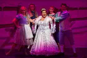 Falkirk's own Barbara Bryceland with her powerful vocals takes on the role of Fairy Fiona.  (pic: Michael Gillen)