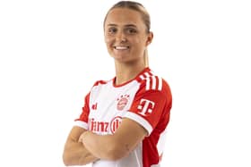 Sam Kerr in Bayern Munich colours (Pic Vera Loitzsch/Getty Images)