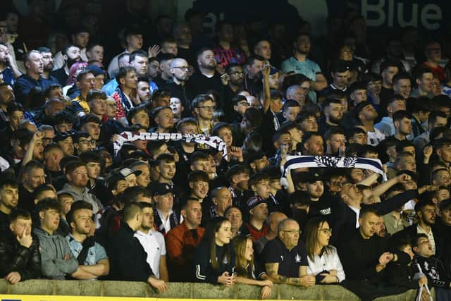 Falkirk fans at Somerset Park on Friday night (Photo: Michael Gillen)