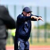 John McGlynn leading his team to victory at FC Edinburgh (Pic by Michael Gillen)