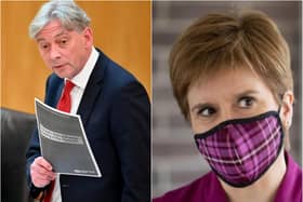 The First Minister denied that the travel ban was a 'red herring' as claimed by Richard Leonard.