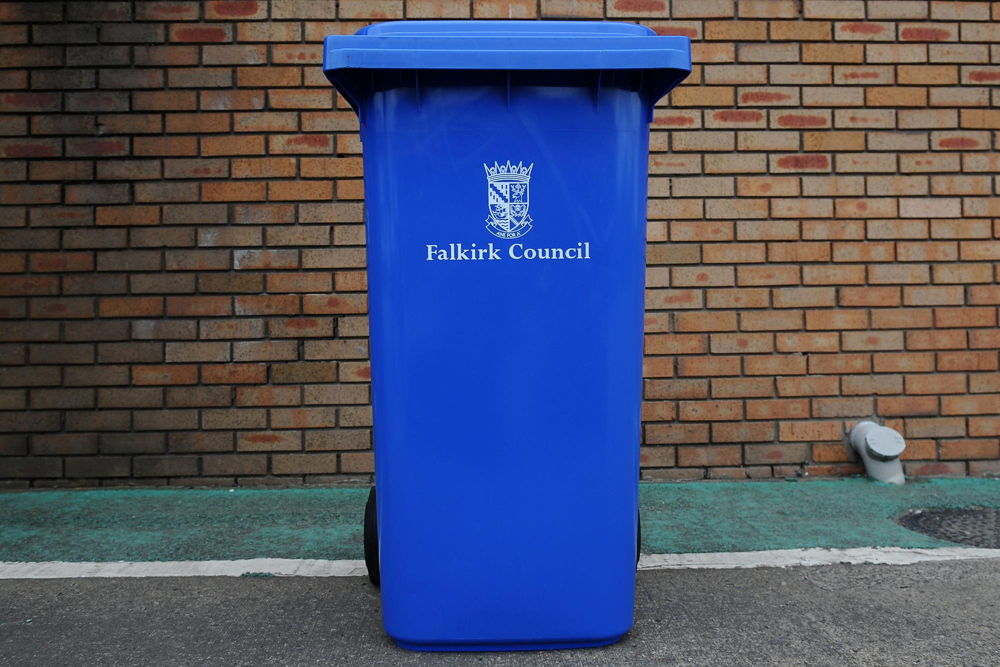 Falkirk Council blue and burgundy bin uplifts could be back on