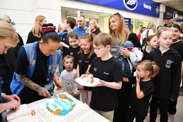 Project Theatre youngsters were rewarded with birthday cake.
