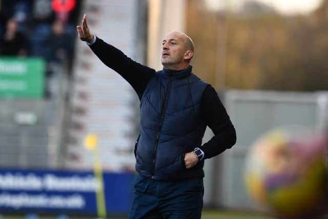 Paul Sheerin cut a frustrated figure on the touchline