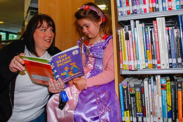 The Libraries Are For Everyone days aim to show people all that's on offer in the area's local libraries.  Allyson Johnstone and her daughter Cerys visited a similar event in Larbert earlier this year.