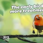 Scottish Government’s ‘Be the Early Bird’ campaign is back on screens and on air to reinforce that GP practices want to know if people, particularly those aged 40 and over, have noticed possible cancer symptoms. Pic: Contributed