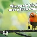 Scottish Government’s ‘Be the Early Bird’ campaign is back on screens and on air to reinforce that GP practices want to know if people, particularly those aged 40 and over, have noticed possible cancer symptoms. Pic: Contributed