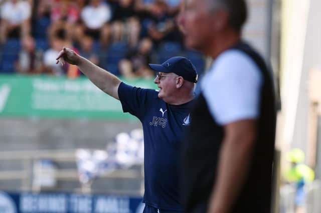 Falkirk manager John McGlynn will be going for a second consecutive league win this Saturday (Pic by Michael Gillen)