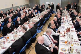The Brethren enjoyed a celebration dinner in Rosebery Hall.