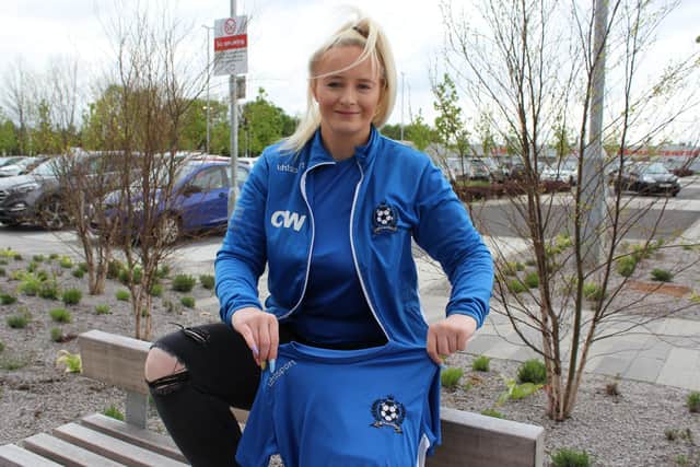Chloe Ward, the founder of Chloe's Bog Bairns FC