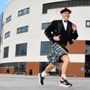 Forth Valley Royal Hospital consultant anaesthetist Ewan Jack gears up for his big run this weekend (Picture: Michael Gillen, National World)
