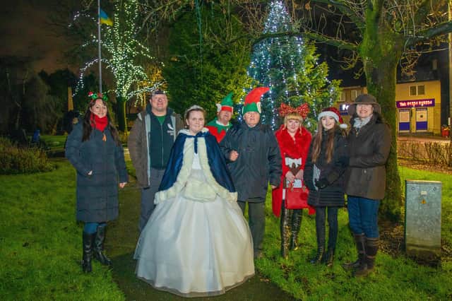 Gala queen Skye McMenemy switched on the lights on Sunday evening.