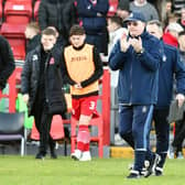 John McGlynn at the end of the game (Photo: Michael Gillen)