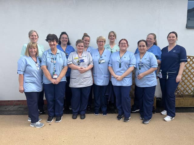 The team from Ward 4 at Forth Valley Royal Hospital are finalists at the RCN Scotland Nurse of the Year Awards 2024.  (Pic: NHS FV)