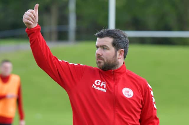 Gordon Herd is delighted with how striker Alan Docherty is playing