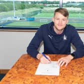 Coll Donaldson signed for Falkirk this afternoon (Picture: Ian Sneddon)