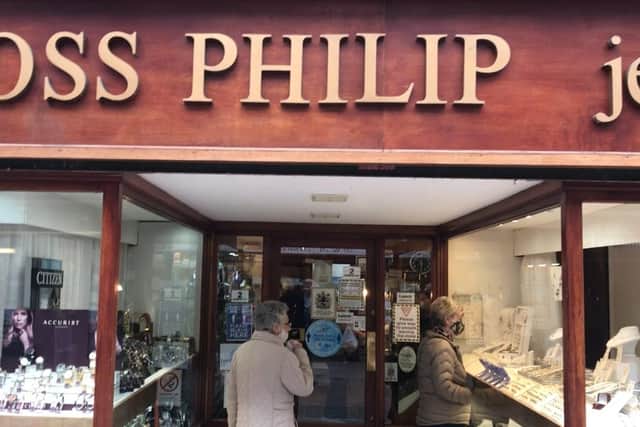 Long established Grangemouth town centre business Ross Philip Jewellers was allowed to open its doors to customers again after lockdown
