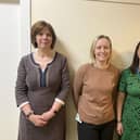Some of NHS Forth Valley's Long Covid team, from left to right: Nicola Gray, Kirsten Williams and Jennifer Ritchie. Pic: Contributed