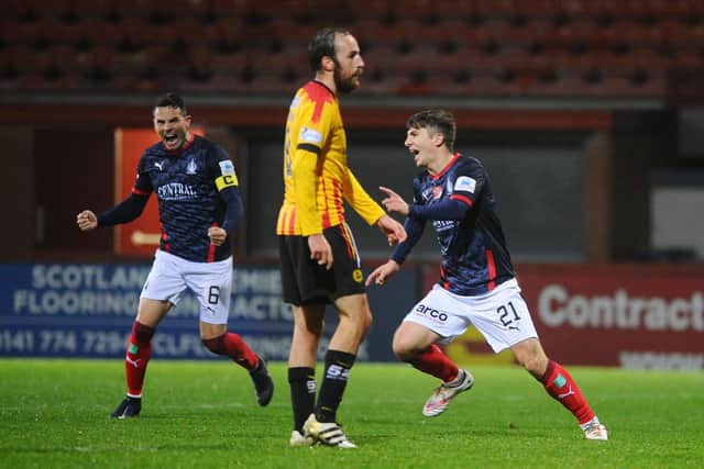 Charlie Telfer scored some big goals last season including a late equaliser against Partick Thistle at Firhill early in the campaign