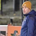 Stuart Hunter on the touchline at Cliftonhill (Photo: Ben Kearney)