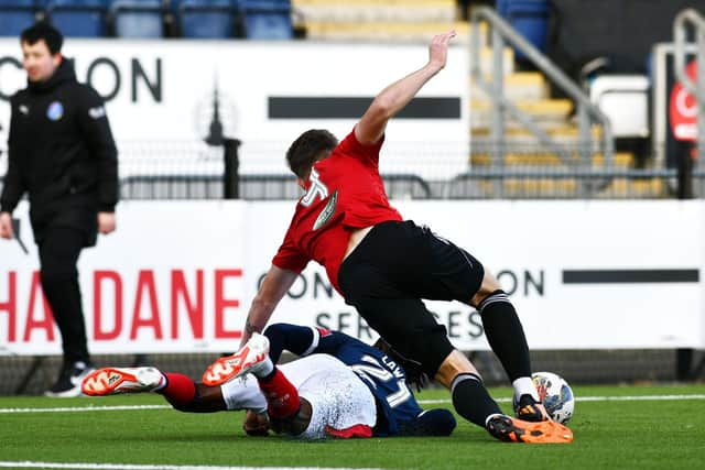 14-10-2023. Picture Michael Gillen. FALKIRK. Falkirk Stadium. Falkirk FC v Queen's Park FC. Season 2023 - 2024. Scottish Challenge Cup Forth Round. SPFL Trust Trophy.:Michael Gillen