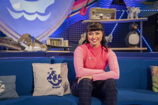 Abby Cook who has been announced as the 42nd Blue Peter presenter. Pic: BBC / James Stack