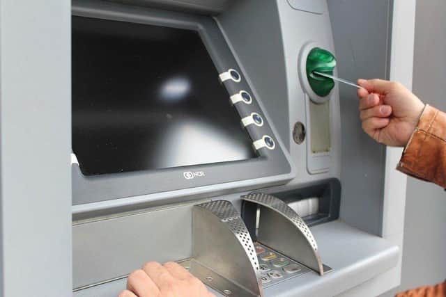Falkirk has the highest rate of ATMs per 10,000 residents in the UK