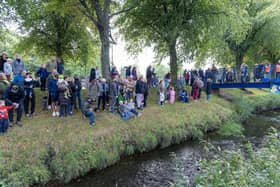 Grange Burn was buzzing with activity for the annual Duck Race