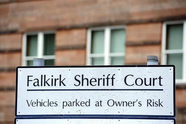 Jack Hughes was remanded at Falkirk Sheriff Court. Picture: Michael Gillen.