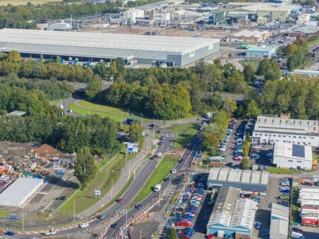 Drivers are reminded of works at Earlsgate Roundabout which have seen the traffic light switched off. (Pic: Scotdrone)