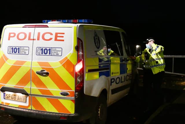 Police were called out to Slamannan to deal with the disturbance caused by Burns
