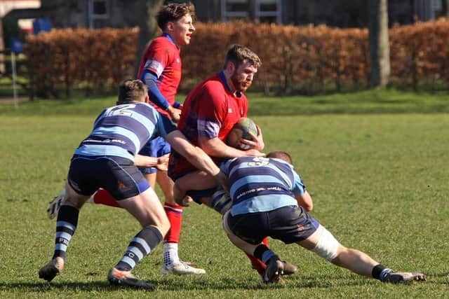 Steve Milne, Kirkcaldy RFC v Falkirk RFC - Match 17, Tennent's National League Division 2, 19th  March 2022. Photo by Michael Booth