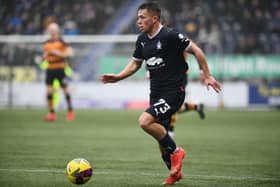 Kai Kennedy in action for Falkirk (Pic Michael Gillen)