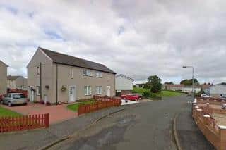 Jamieson behaved in a threatening manner at an address in St Laurence Crescent, Slamannan