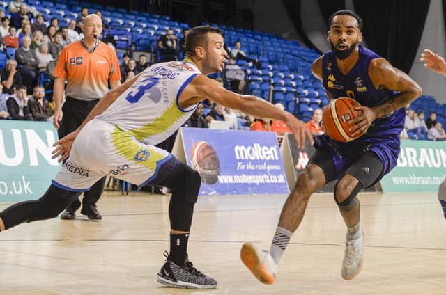 Cheshire Phoenix (in white) in action against Sheffield Sharks (Library pic by Dean Atkins)