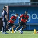 The players are put through their paces