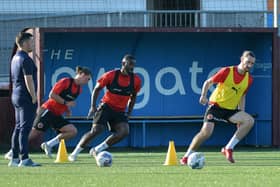 The players are put through their paces