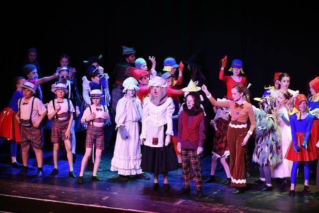 The young cast were delighted to be on stage.