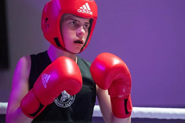 Junior boxer of the night honours were awarded to local lad Evan Bell (Photo: Eindp Sports Photography)