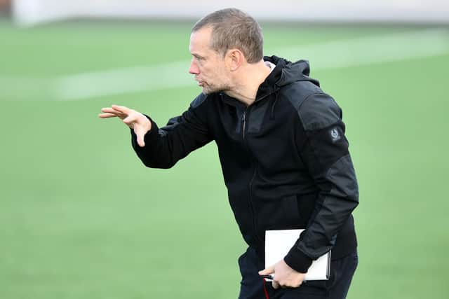 Bo'ness United gaffer Max Christie (Pic by Michael Gillen)