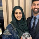 Asiyah and Jawad Javed, who run Day Today in Alloa Road, Stenhousemuir, received the category star for Marketing to Customers award at the IAA awards.  (pic: submitted)