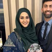 Asiyah and Jawad Javed, who run Day Today in Alloa Road, Stenhousemuir, received the category star for Marketing to Customers award at the IAA awards.  (pic: submitted)