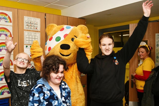Delighted to meet Pudsey.