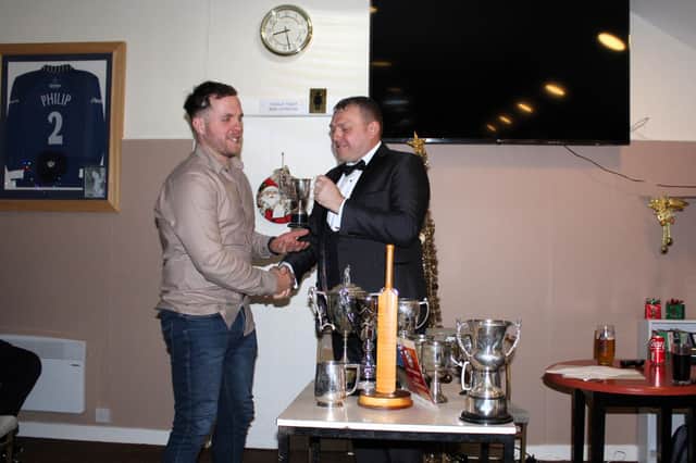 Peter Hamilton (L) took home the second XI’s best fielder trophy