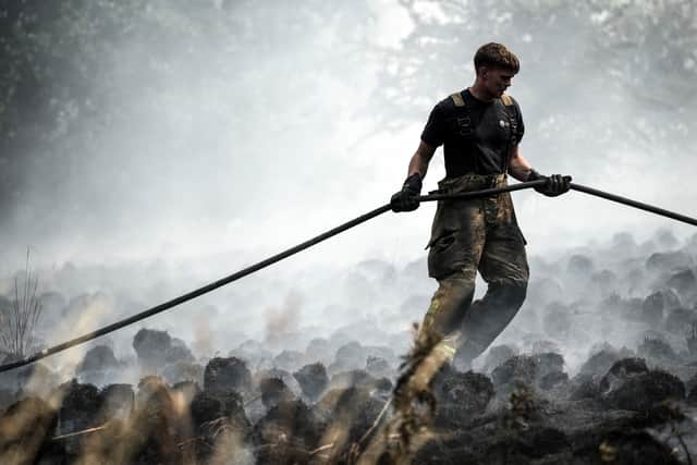 The Scottish Fire and Rescue Service has issued a warning of the danger of wildfires this weekend. Pic: Christopher Furlong/Getty Images