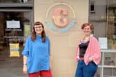 Cassandra Belanger of ZWDC and Rebecca Wilson of Central Scotland School of Craft in Dunblane